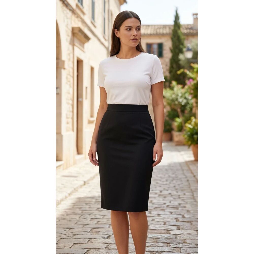 Casual Corner Collectibles Deep black Shell: 71% acetate, 29% polyester Size 2L